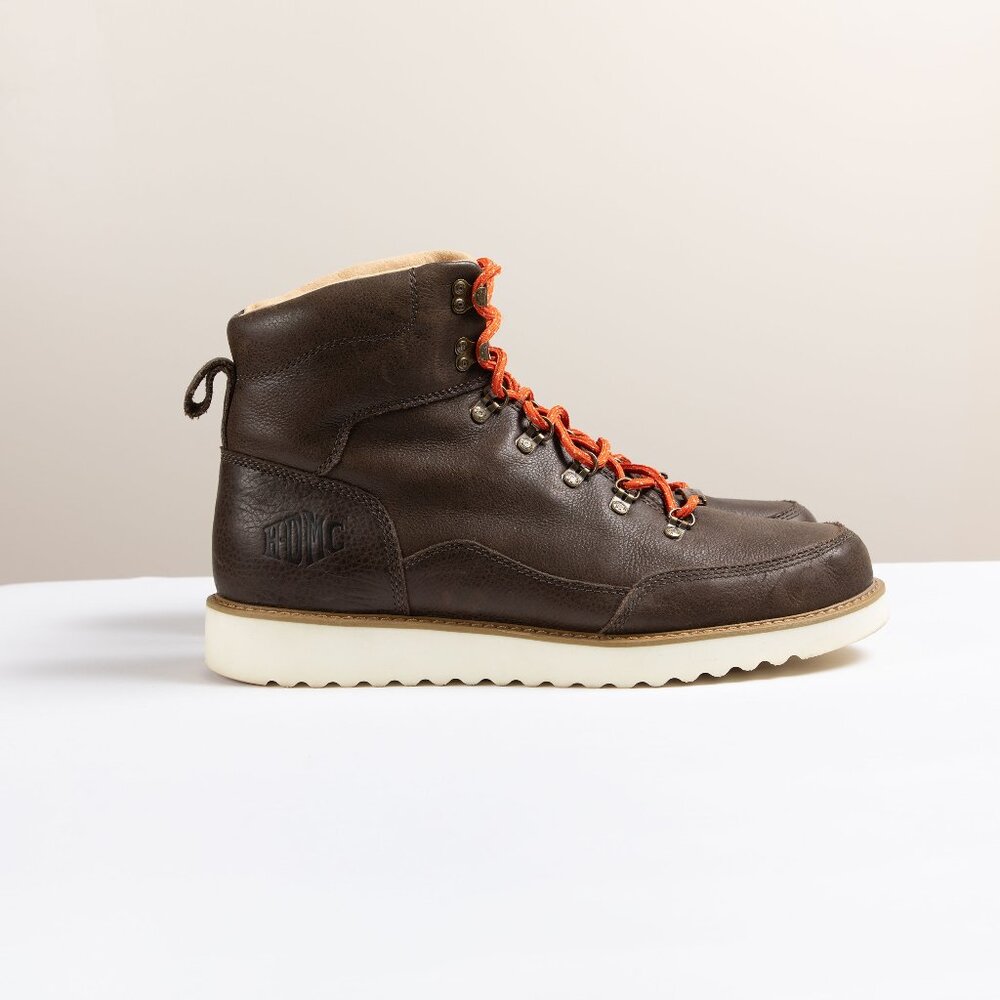 Harley Davidson Men's Salter Full Grain Leather Wedge Sole Boot Brown Size 13